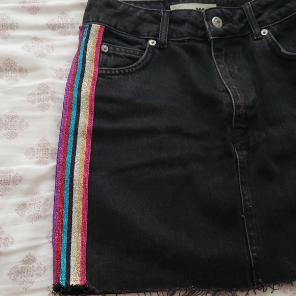 Topshop Moto Denim Mini Skirt - Picture 4 of 5
